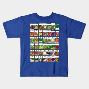 Veggie Seeds Pattern 1 Kids T-Shirt